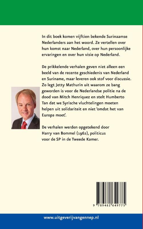 Achterkant van SURINAMERS IN DE POLDER