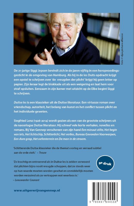 Achterkant van Duitse les
