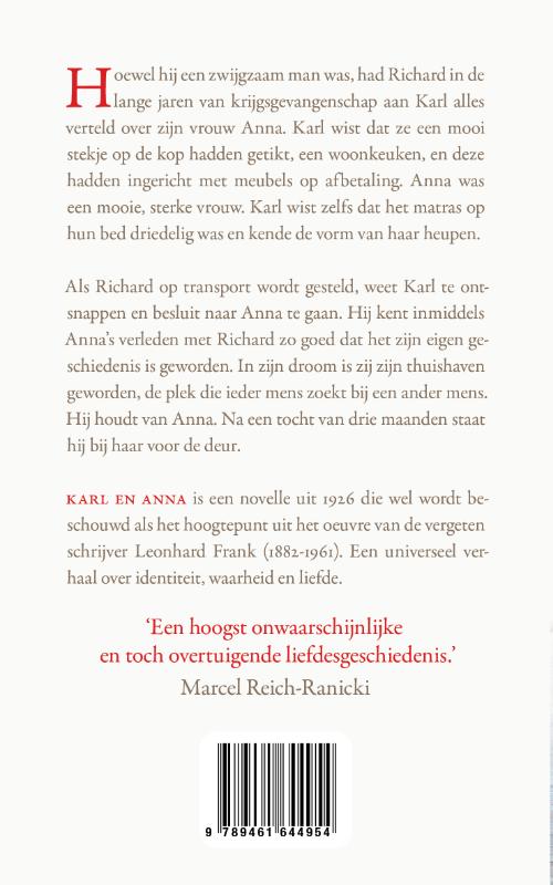 Achterkant van Karl en anna