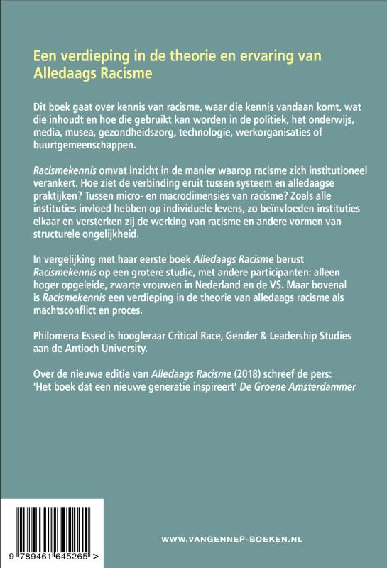 Achterkant van Racismekennis