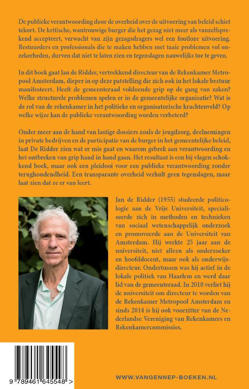 Achterkant van De transparante overheid