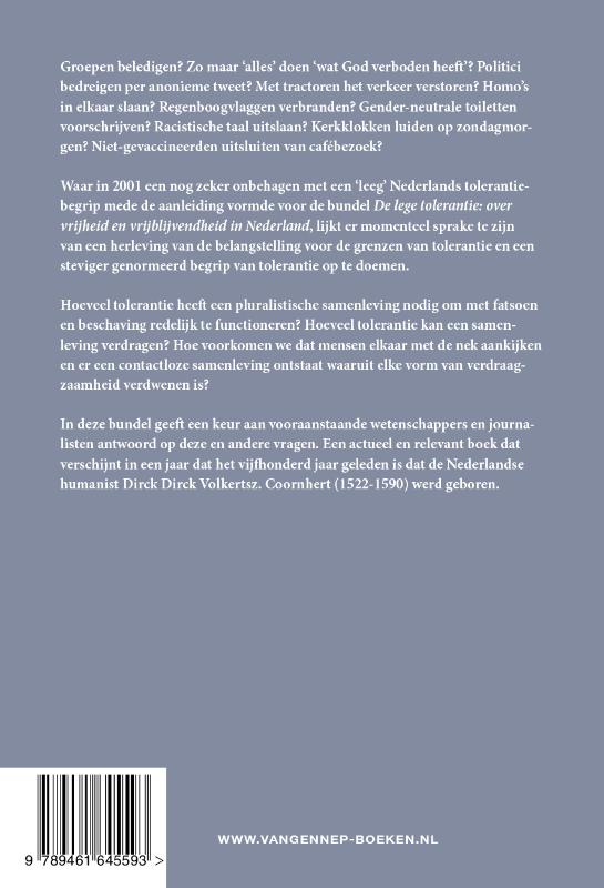 Achterkant van Ware tolerantie