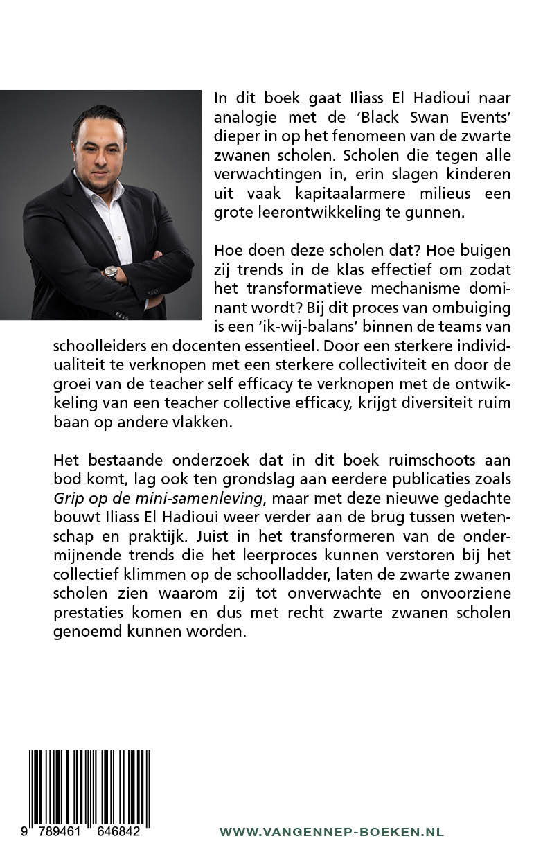 Achterkant van Zwarte zwanen scholen
