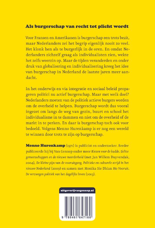 Achterkant van Met opgeheven hoofd