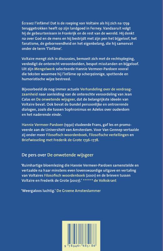 Achterkant van De onwetende wijsgeer