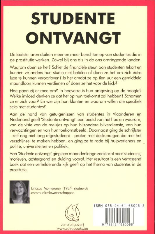 Achterkant van Studente ontvangt