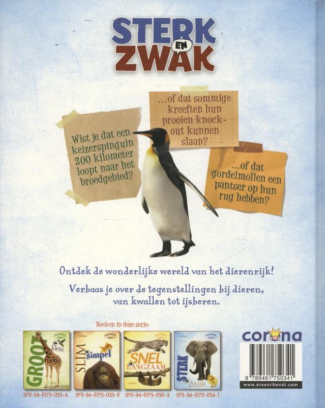 Achterkant van Sterk en zwak