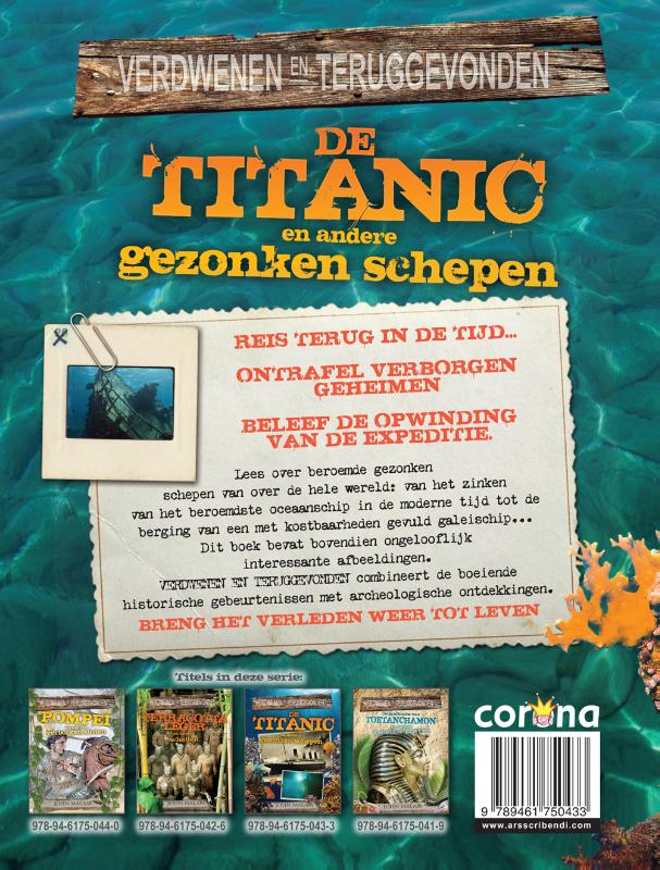 Achterkant van De Titanic en andere gezonken schepen