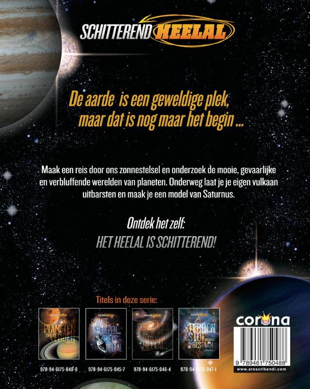 Achterkant van Naar de planeten
