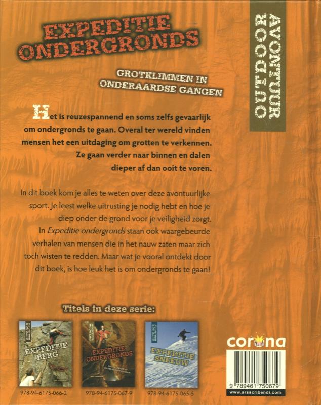 Achterkant van Grotklimmen in onderaardse gangen