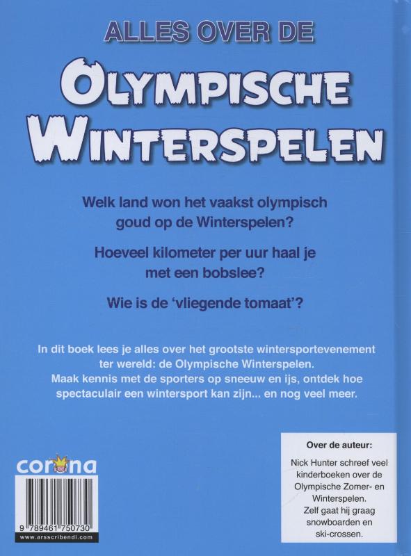 Achterkant van Olympische winterspelen
