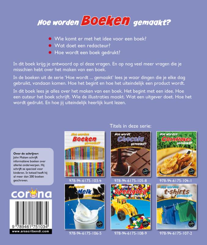 Achterkant van Hoe worden boeken gemaajt?