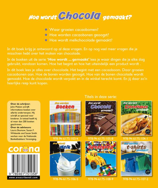 Achterkant van Hoe wordt chocola gemaakt?