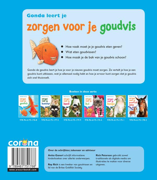 Achterkant van Gonda leert je zorgen voor je goudvis
