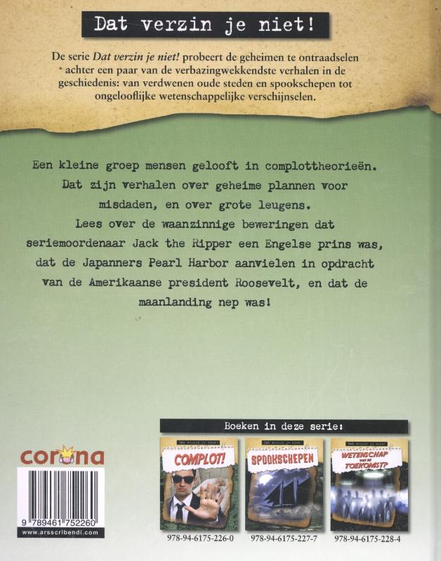 Achterkant van Complot