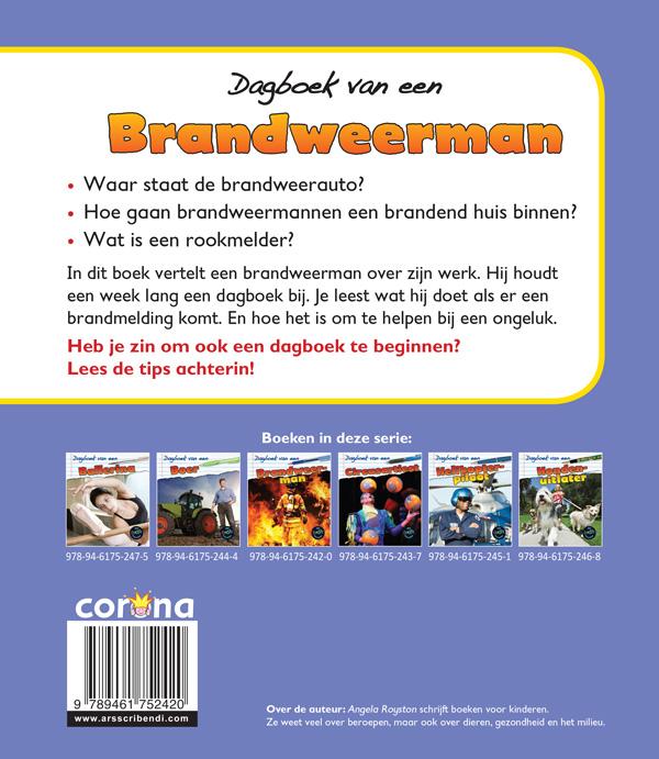 Achterkant van Brandweerman