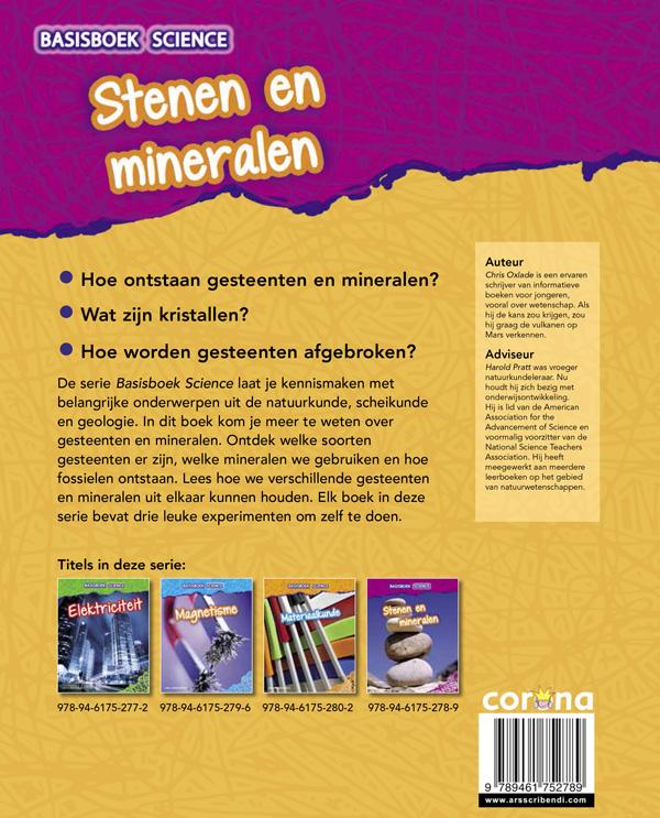 Achterkant van Stenen en mineralen