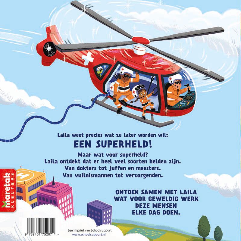 Achterkant van Ik word later superheld!
