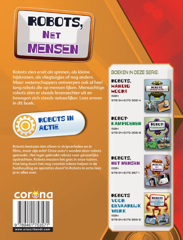 Achterkant van Robots, net mensen