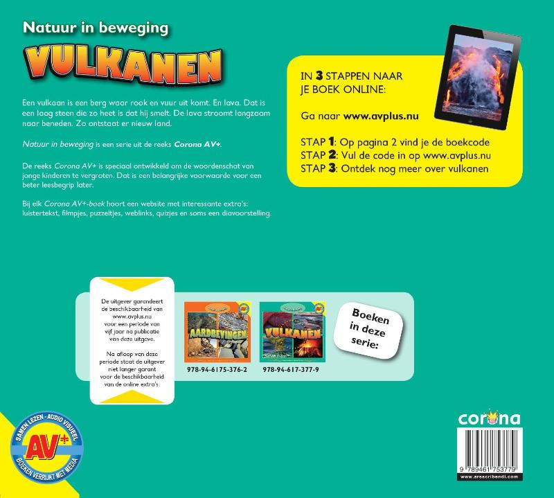 Achterkant van Vulkanen