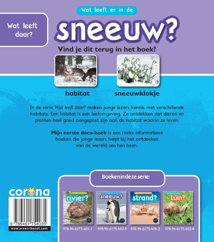 Achterkant van Wat leeft er in de sneeuw?