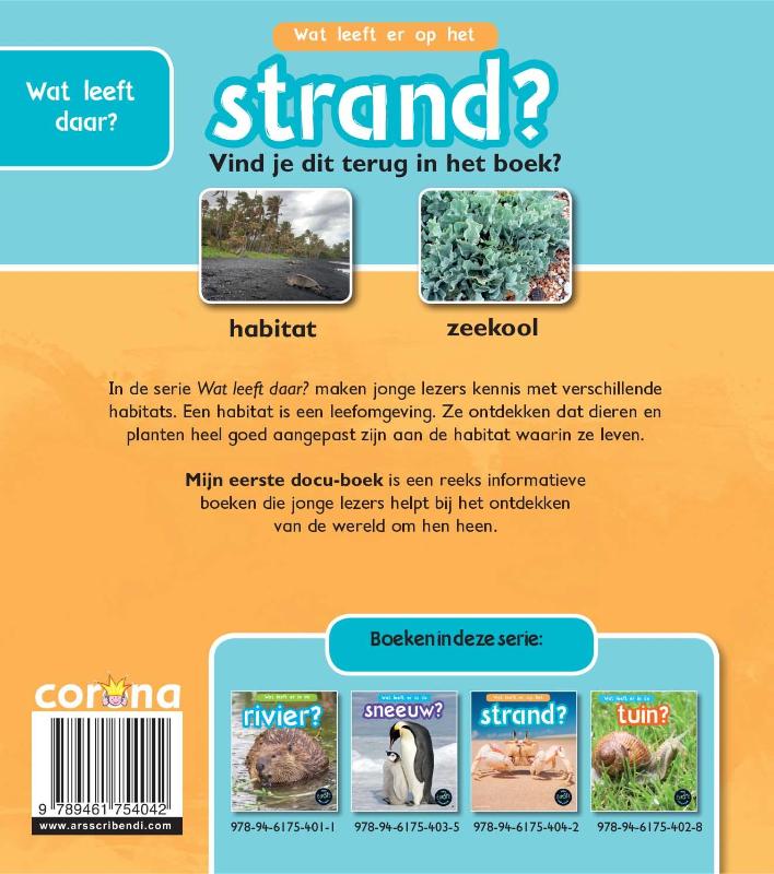 Achterkant van Wat leeft er op het strand?