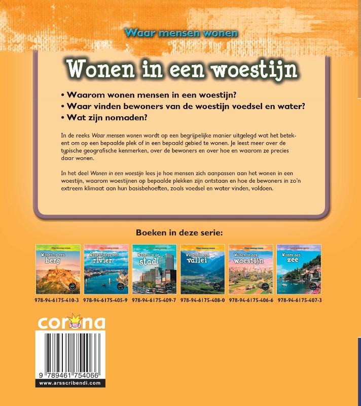 Achterkant van Wonen in een woestijn