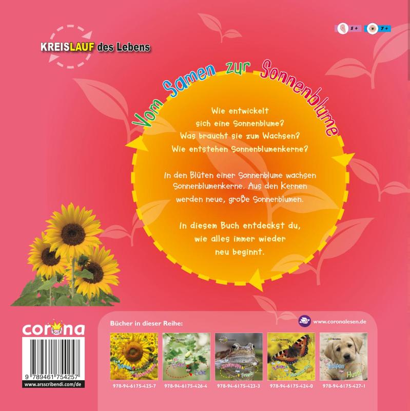 Achterkant van Vom Samen zur Sonnenblume