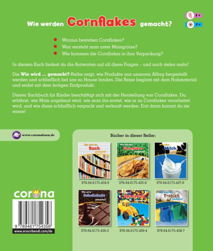 Achterkant van Wie werden cornflakes gemacht?