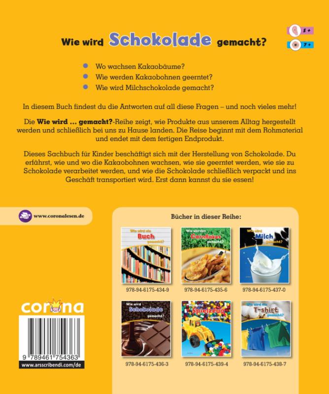 Achterkant van Wie wird Schokolade gemacht?