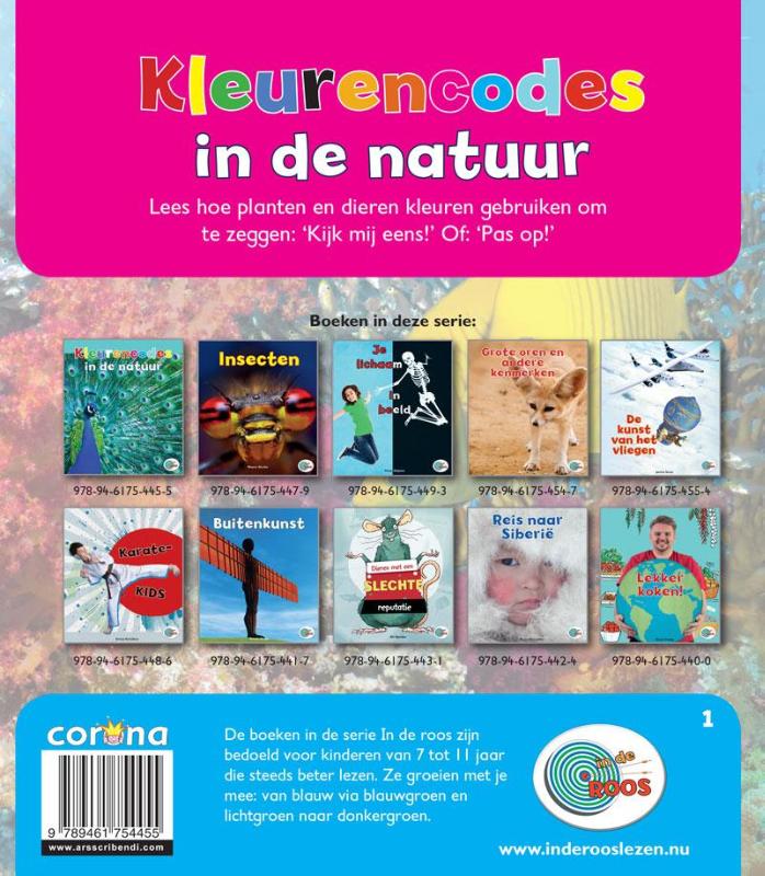 Achterkant van Kleurencodes in de natuur