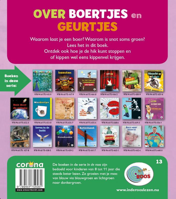 Achterkant van Over boertjes en geurtjes