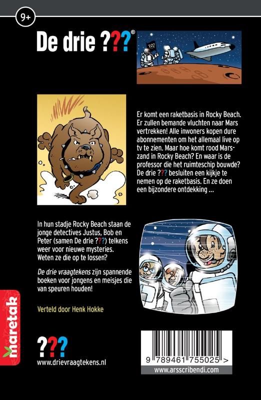 Achterkant van Missie Mars