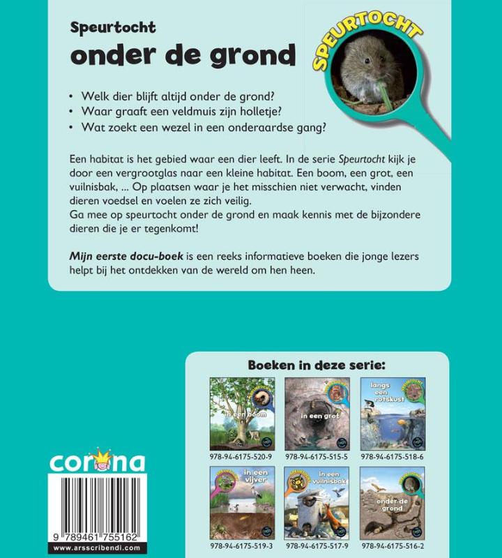 Achterkant van Speurtocht onder de grond