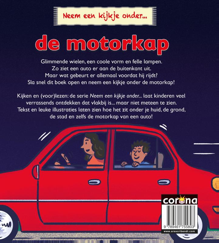Achterkant van de motorkap