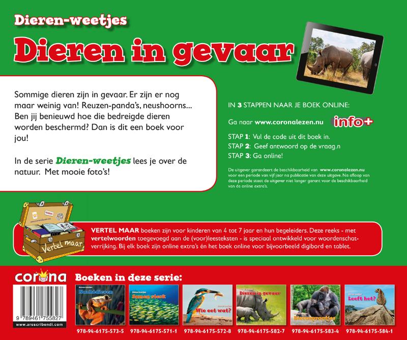 Achterkant van Dieren in gevaar!