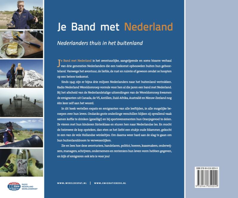 Achterkant van Je band met Nederland