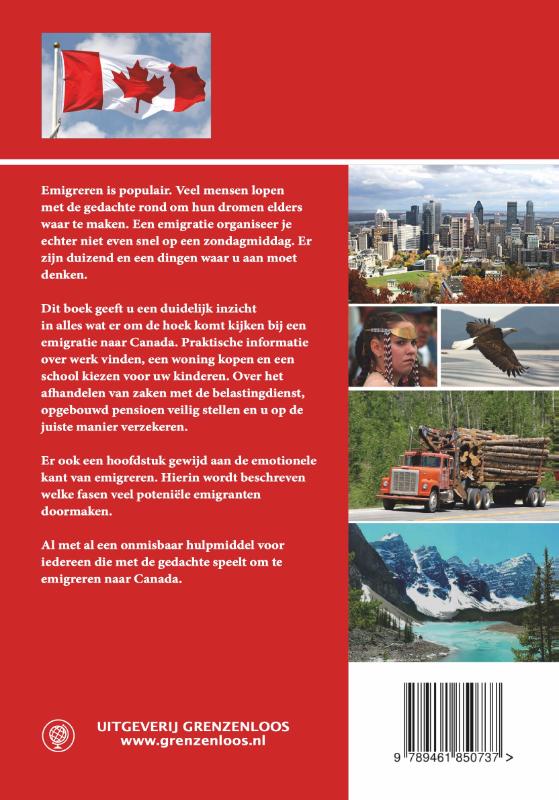 Achterkant van Emigreren naar Canada