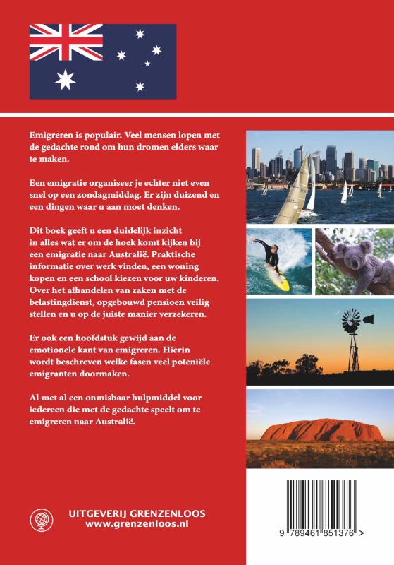 Achterkant van Emigreren naar Australië
