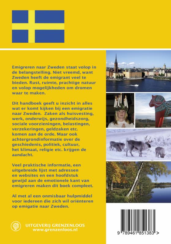 Achterkant van Emigreren naar Zweden
