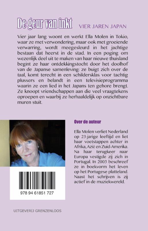 Achterkant van De geur van inkt