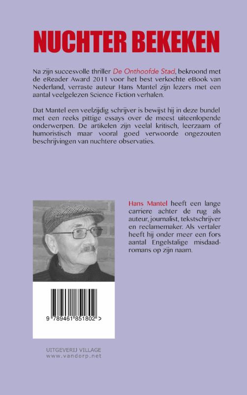 Achterkant van Nuchter bekeken