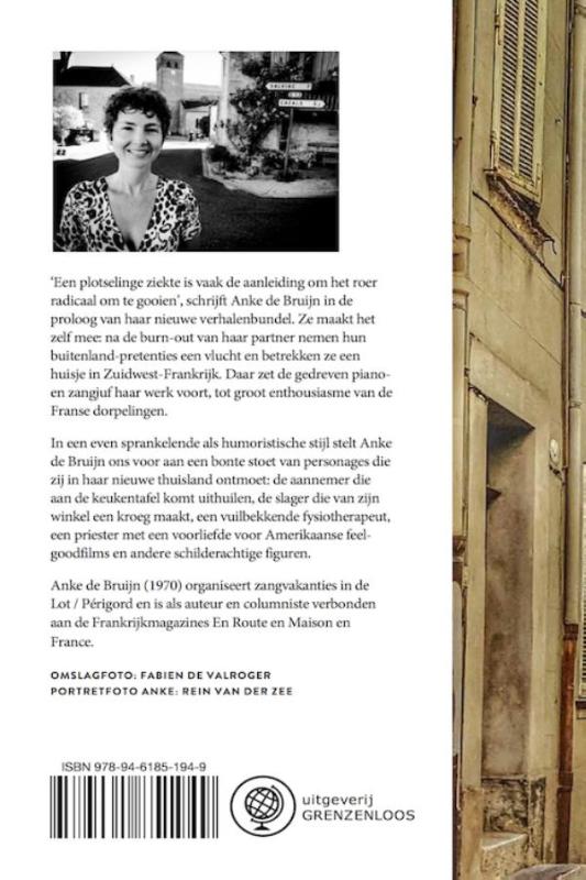 Achterkant van Frisse start in La Douce France