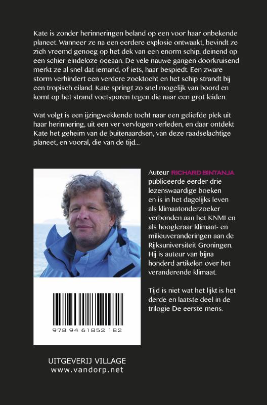 Achterkant van De eerste mens 3 - Tijd is niet wat het lijkt