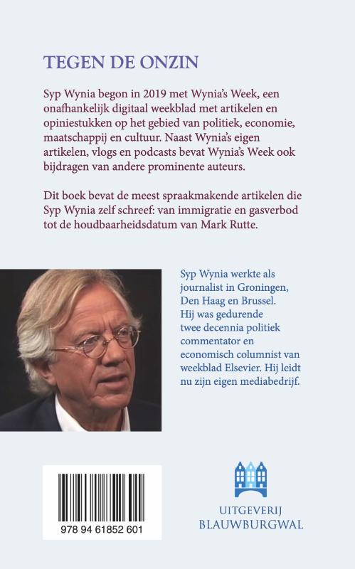 Achterkant van Tegen de onzin