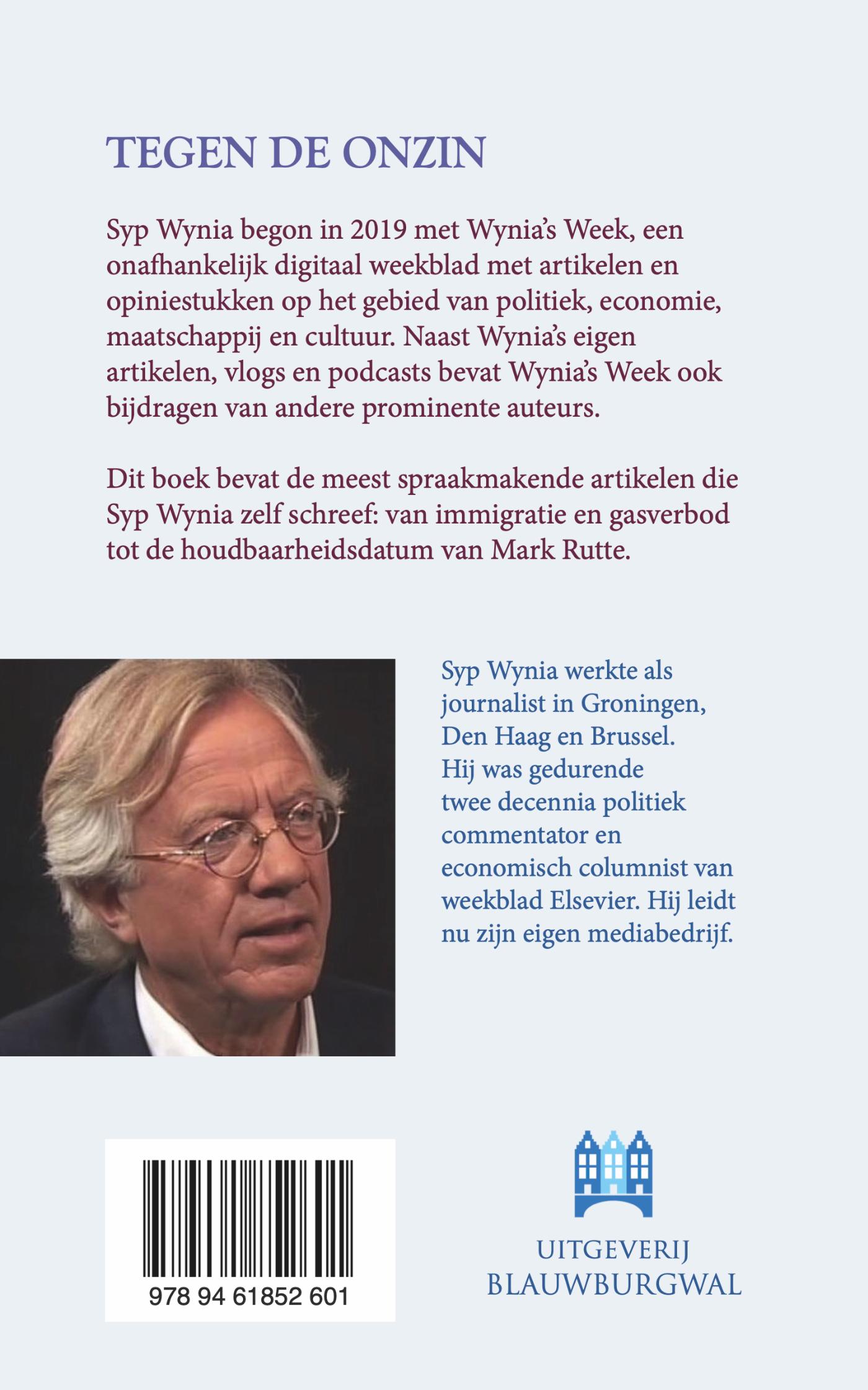 Achterkant van Tegen de onzin