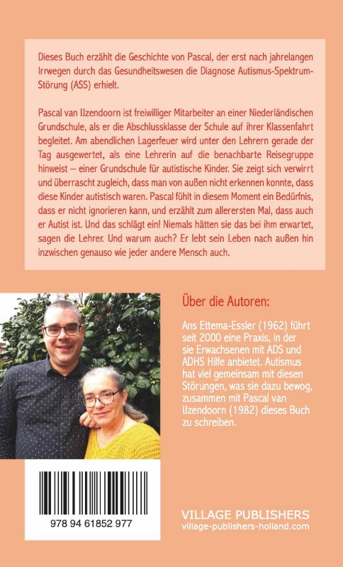 Achterkant van Unerkannt im Autistenland