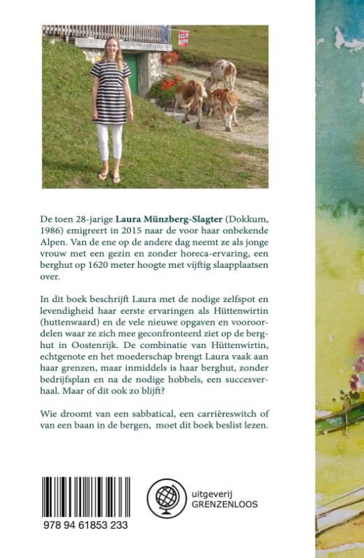 Achterkant van Berghut in Oostenrijk