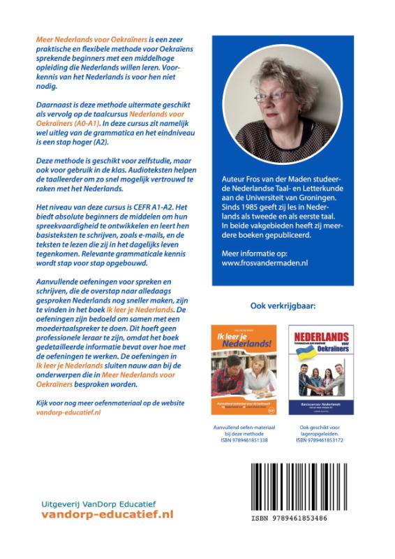 Achterkant van Meer Nederlands voor Oekraïners