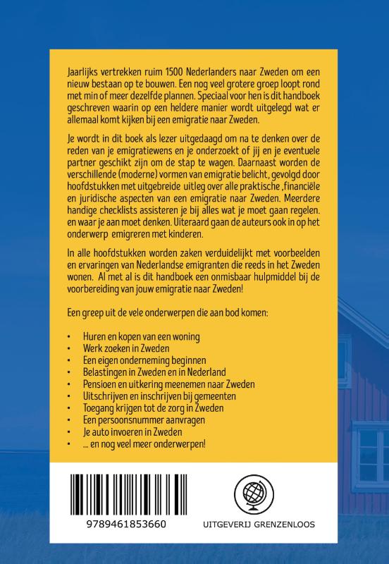 Achterkant van Succesvol emigreren naar Zweden
